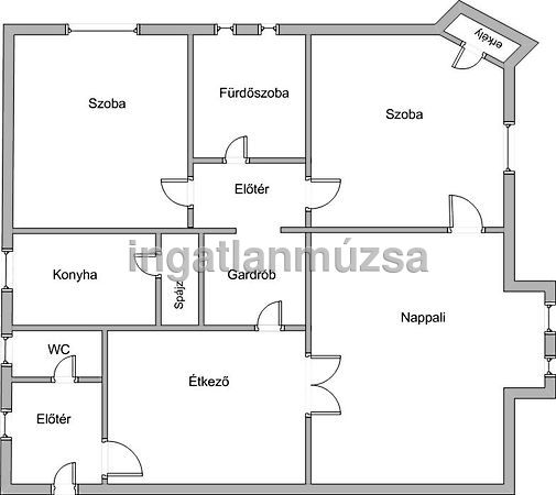 Kiadó lakás Kecskemét, Belváros 12. kép