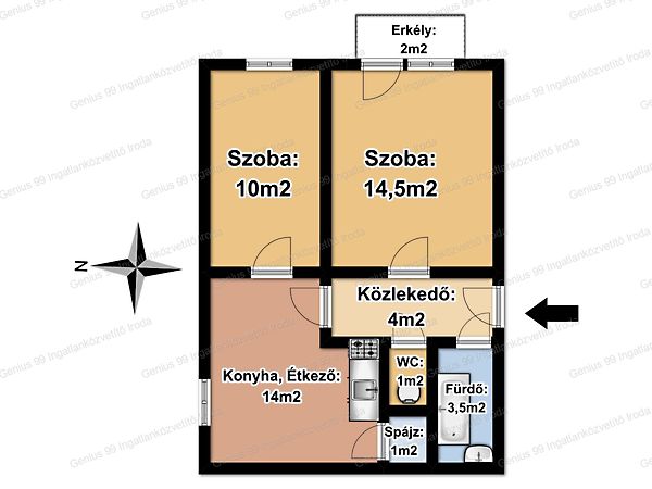 Eladó lakás Kaposvár, Belváros 1. kép