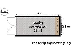 Eladó garázs Győr, Belváros 2. kép