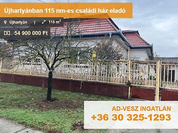 Eladó ház Újhartyán