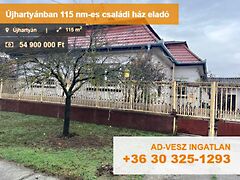 Eladó ház Újhartyán
