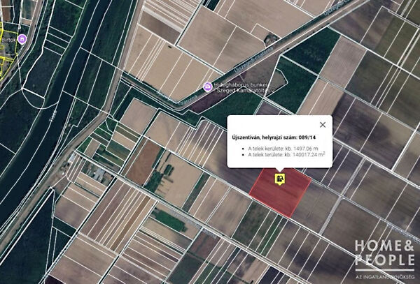 Eladó földterület Újszentiván