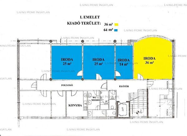 Kiadó iroda Budapest, XIII. kerület, Angyalföld