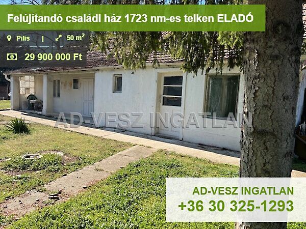 Eladó ház Pilis