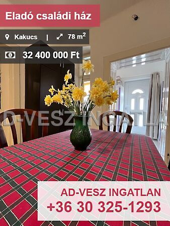 Eladó ház Kakucs