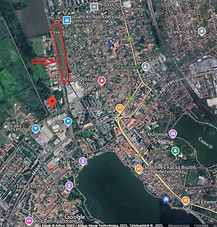 Eladó földterület Tata