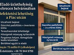 Eladó üzleti Debrecen