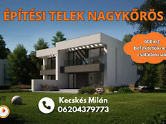 Eladó földterület Nagykőrös