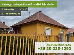 Eladó ház Nyáregyháza