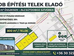 Eladó földterület Alcsútdoboz
