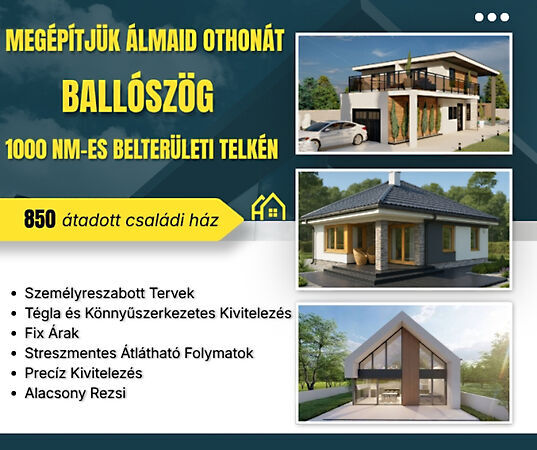 Eladó ház Ballószög