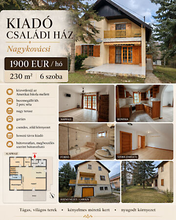 Kiadó ház Nagykovácsi