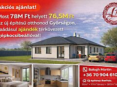 Eladó ház Győrság